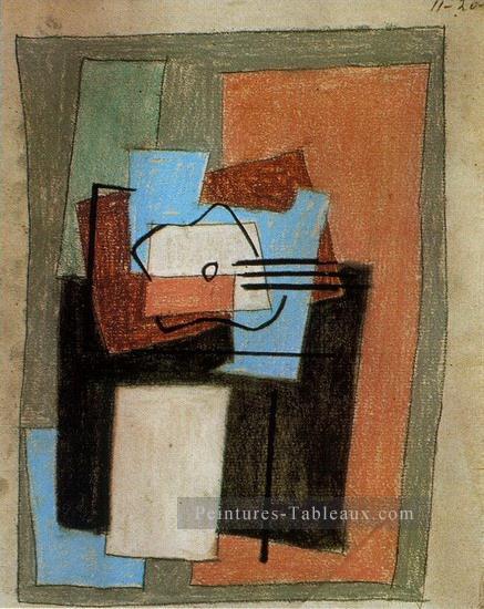 Nature morte a la guitare 3 1920 cubiste Pablo Picasso Peintures à l'huile